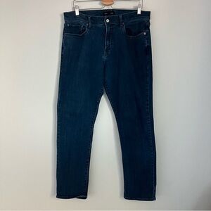 LUCKY BRAND 410 Athletic Straight Denim Blue Jeans Mens 34 x 32